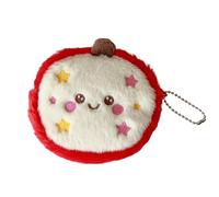 Fuzzy Fruit Shape Wallet for Students Featuring Detachable Strap Portable Miniature Bag Storage Organizers Portable Storage Pouches