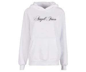 Fuzzy hooded sweatshirt for women Miss Tee Angel Face Blanc XL