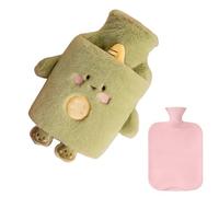 Fuzzy Hot Water Bottle | 1L Animal Shape Cold Weather Warming Supplies | Hand Warmer Pouch - for Patients Sufferers Students Office Car Sofa Bed Working Studying Camping Picnic Travel