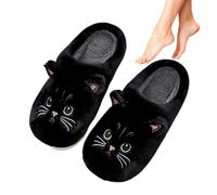 Fuzzy House Slippers - Women's Autumn Winter Cat Theme Cotton Soft Warm Cat Slippers | Cold Weather Must Have Slipper For Friends,