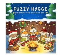 Fuzzy Hygge Coloring Book - Creative Pages for Adults & Teens | Featuring Adorable Goods Cozy Spaces Coloring for Relaxation (Christmas)