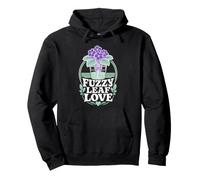 Fuzzy Leaf African Violet Plant Parent Houseplant Pullover Hoodie