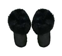 Fuzzy Liner Inserts for Croc Clog, Warm Fluffy Fur Lining, Shoe Insoles (Black3 for EU38-39) Inserts Replace Plush