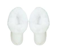Fuzzy Liner Inserts for Croc Clog, Warm Fluffy Fur Lining, Shoe Insoles Inserts for EU42-43 (White6 Plush Replace