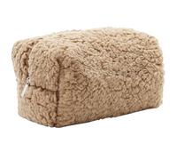 Fuzzy Makeup Bag, 6.7x4.7x3.7 Inch Cute Fluffy Makeup Bag, Zipper Plush Makeup Bag, Portable Travel Terry Cloth Makeup Bag Kits for Women Style 1