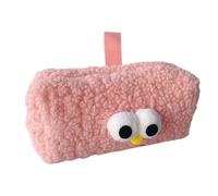 Fuzzy Pencil for Case Plush Pencil Pen with Zipper Big Eyes for Girls Boys School Stationery Cosmetic
