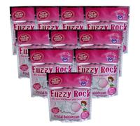 Fuzzy Rock Crystal Bubblegum - 100% Sugar Free Made from Pure Xylitol Crystals | Clean Teeth & Healthy Gums | That ACTUALLY CLEAN YOUR TEETH - For Long-Lasting Fresh Breath (Pack of 10)