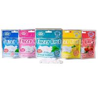 Fuzzy Rock Crystal Mints | 5 Flavours- Lemon, Coolmint, Extra Strong, Peach, Bubblegum | Sugar Free Breath Freshener for Fresh Breath, Clean Teeth & Gum Health | Vegan, Gluten Free Mints (Pack of 5)