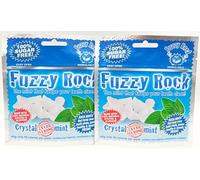 Fuzzy Rock Xylitol Crystal Extra Strong Mint Flavour Clean Teeth Mints For Fresh Breath And Healthy Gums 40g (2 Packs)