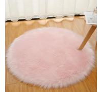 Fuzzy, Round Room Décor: Modern Shaggy Rugs For The Bedroom(Pink,70cm)