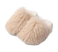 Fuzzy Slippers For Women Cute Ladies Slippers Size 6 Uk Warm Cosy Closed Toe Slipper Fashionable Fluffy Soft Plush Shoes Solid Lightweight Quiet House Footwear Cotton Slipper Fall/Winter