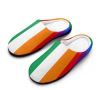 Fuzzy Slippers Irish Lgbt Rainbow Flag Slipper XL