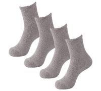 Fuzzy Socks 2 Pairs Cozy Slipper Socks Casual Socks For Men Winter Warm Soft Cabin Stocking Comfy Sleep Socks Men Socks 9 (GY1, One Size)