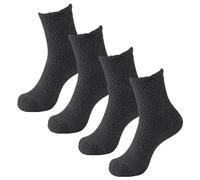Fuzzy Socks 2 Pairs Cozy Slipper Socks Casual Socks For Men Winter Warm Soft Cabin Stocking Comfy Sleep Socks Men Socks 9 (GY2, One Size)