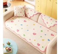 Fuzzy Sofa Cover, Fun Pattern Couch Covers, Anti-Slip, Soft, Washable Furniture Protector, for her on Birthday, Anniversary, Valentine's Day, Christmas Love 90 * 240cm