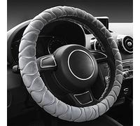 Fuzzy Steering Wheel Cover Non Slip Soft Furry Plush Winter Warm Vehicle Car Steering Wheel Protector Universal Automotive Steering Wheel Cover Fit 37-39cm