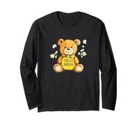 Fuzzy Teddy Bear Embracing the Fresh Spring Air Long Sleeve T-Shirt