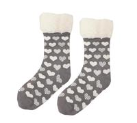 Fuzzy Warm Slipper Socks Women Winter Floor Socks Lined With Reading Socks Cozy Sleeping Reindeer Socks for Home Daily Life Walking Outdoor Xmas Gifts (E, One Size)