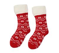 Fuzzy Warm Slipper Socks Women Winter Floor Socks Lined With Reading Socks Cozy Sleeping Reindeer Socks for Home Daily Life Walking Outdoor Xmas Gifts (F, One Size)