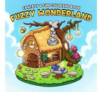 Fuzzy Wonderland Coloring Book: Magical World Coloring Pages with Fantasy Adventures, Adorable Characters, and Cozy Storybook Scenes for All Ages Relaxation