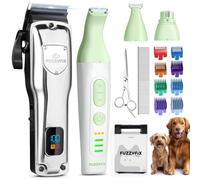 FuzzyFix Dog Grooming Kit, Dog Clippers for Grooming for Thick Heavy Coats