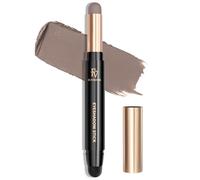 FV Waterproof Eyeshadow Stick Double-Ended Cream Eye Shadow Sticks Makeup Long-Lasting, High Pigmented Built-in Smudger Eyeshadow Pencil with Matte Finish, Natural Look,Smudge-Proof (Stone Matte)