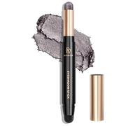 FV Waterproof Eyeshadow Stick Double-Ended Cream Eye Shadow Sticks Makeup Long-Lasting, High Pigmented Built-in Smudger Eyeshadow Pencil with Shimmer Finish, Smudge-Proof (Smoky Grey Shimmer)