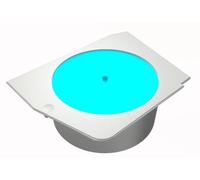 FV270 Luminous Rotating Platform - Spinning Demo Stand Offers a Dedicated Space for Hobby Figurines, Turning Your PC into a Personalized Gallery! (White)