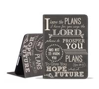 FVAENDHIO Case for Samsung Galaxy Tab A11 Plus/ A11+ 11" 2025 / A9+/ A9 Plus 2023, Protective Leather Case, Adjustable Stand Auto Wake/Sleep Smart Cover, Bible Verse Jeremiah 29:11