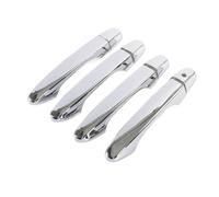 FVBFCDX Handle Protector Compatible with Civic for 9th for Gen 2012 2013 2014 2015 Car Exterior Door Handle Moulding Cover Trim with/Keyless Entry Decor(Silver)