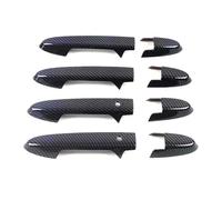 FVBFCDX Handle Protector Compatible with Jazz for GK5 for GP5 2014 2015 2016 2017 2018 2019 2020 Exterior Car Door Handle Cover Trim Protection Decor Sticker 8Pcs(Carbon with Holes)