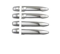 FVBFCDX Handle Protector Compatible with Toyota for Wish for XE10 2003 2004 2005 2006 2007 2008 2009 Carbon Fiber Door Handle Bowl Cover Trim Chrome Decoration(Chrome 2 Smart)