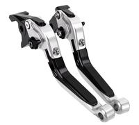 FVBFCDX Handlebar Lever Compatible with Ducati for Monster S2R 800 695 400 620 for Monster 620 for MTS 2003 2004 2005 2006 Motorcycle Brake Clutch Handlebar Lever(Silver-Black)