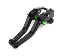 FVBFCDX Handlebar Lever Compatible with for Ninja for ZX4RR Krt Editon 2023-2024 for ZX4R Adjustable CNC Motorcycle 6-Speed Adjustment Clutch Brake Lever(Black-Green)