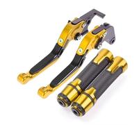 FVBFCDX Handlebar Lever Compatible with for ZX1400 2006-2014 2015 2016 Motorcycle Accessories Brake Clutch Levers Handlebar Handle Bar Hand Grips Ends(Yellow-Black)