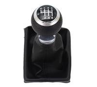 FVBFCDX Sport Shift Knobs Compatible with A6 S6 C6 2004-2011 for A4 S4 B8 8K 2007-2014 Car 5 6 for Speed Gear Stick Shift Knob Shifter Adapter Car Universal Knob Assembly(Black,6Speed)