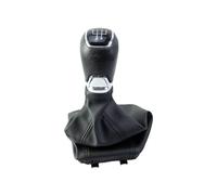 FVBFCDX Sport Shift Knobs Compatible with Skoda for Octavia A7 for MK3 2014 2015 2016 2017 Gear Shift Knob 5 6 for Speed Lever Shifter with Gaiter Boot Cover Adapter(5Speed)