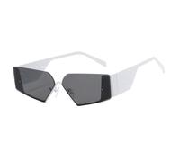 FVCTGHZ Retro Metal Sunglasses Women Small Square Sun Glasses Ladies Men Y2k Geometry Punk Eyewear Shades(C2 1PC)