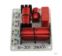 FVDPWYE 2x 3 Way Audio Speaker Frequency Divider 3 Unit Replacement, 150W