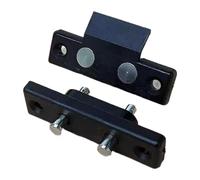 FVDPWYE Access Control Tappet Contacts Current Connector Easy Installation Doors Access Power Transfer Device Electrical Connector, Black 2 Terminals