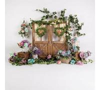 FVDPWYE Easter Theme Backdrop Festive Design Photo Background for Creating Joyful Atmosphere Suitable for Group Photos Holiday Events Interior Decoration, Thin, 150x100cm
