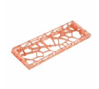 FVDPWYE Frosted Keyboard Case for Mechanical Keyboard Shell with GH60 Cutout Pattern Customizable Strap Port PC Material Suitable for Office DIY Gaming Enthusiasts, Orange