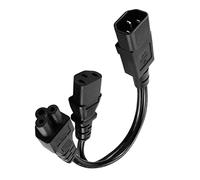 FVDPWYE IEC320-C14 to C13+C5 Y-shaped PowerCord Extension UPS Server