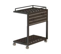 FVDPWYE Movable Computer Stand With Wheels Carbon Steel Rolling Pc Cart Layer Shelf With Ventilated Side Panel And Bottom Storage Base Suitable For Small, Black, style to 4