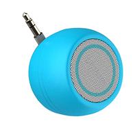 FVDPWYE Music Audio Player External Sound Speaker Portable Mini Speaker 3W Mobile Phone Speaker MP3 Amplifier 3.5mm AUX Suitable for phone notebook computer, Blue