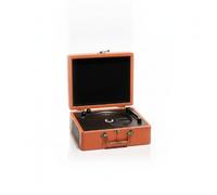 FVDPWYE Portable Vintage Wooden Compact Player With Built In Speakers And Audio Input Output Connectivity Suitable For Home Use And, Array, Brown, style to 2