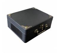 FVDPWYE Portable Vintage Wooden Compact Player With Built In Speakers And Audio Input Output Connectivity Suitable For Home Use And, Array, Black, style to 1