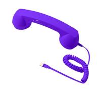 FVDPWYE Retro Wired Telephone with Built-in Powerful Speaker Quick Answer Function Button PP Material Handle with Glue, Purple