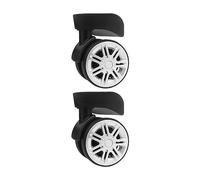 FVDPWYE Suitcase Wheels, Trolley Suitcase Replacement Wheels, Luggage Wheel Set, Furniture Casters, Ball-Bearing Wheels, Shock-Absorbing, for DIY Repairs, Lug, Style F