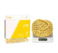 FVDZRFIE Bike Chain 12 Speed Chain Mountain Road Bike Current 12v Missing Link Bicycle 12S Power Lock 126 Links For K7 System(Gold-SLR)